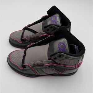 Osiris NYC 83 SLM ULT Girls Grey Pink Purple Size 8.5 Chunky Y2K Skate Shoes